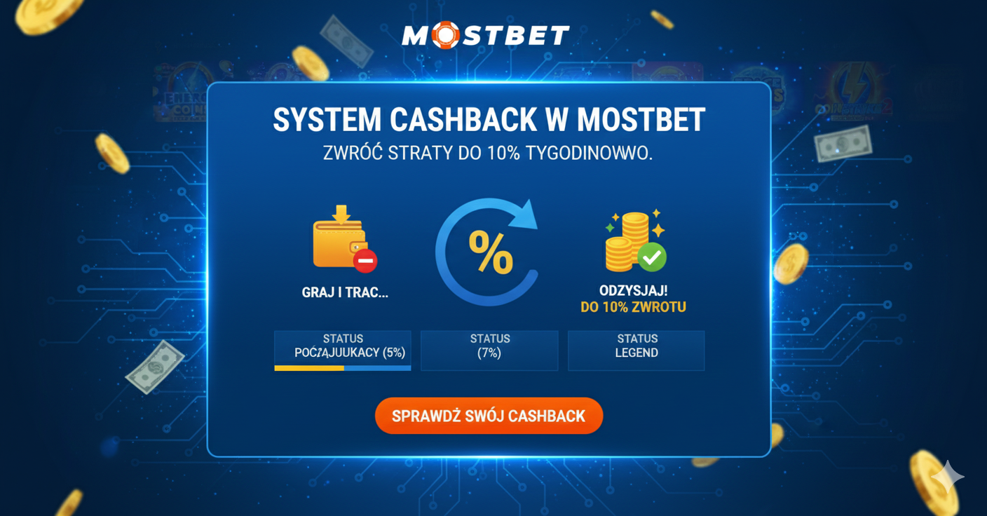 Cashback system at Mostbet – loss refund up to 10% weekly