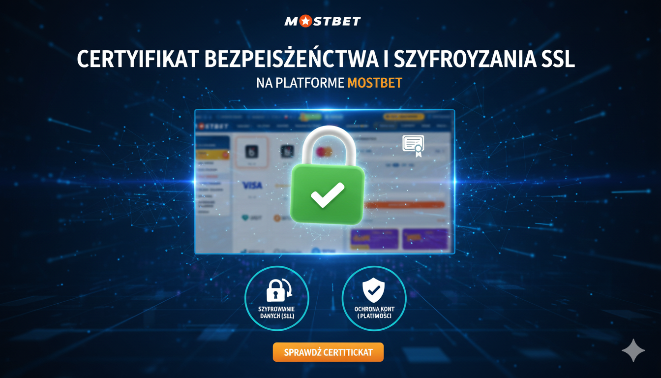 Certyfikat bezpieczeństwa i szyfrowania SSL na platformie Mostbet