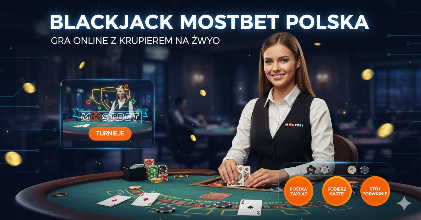 Blackjack z krupierem na żywo Mostbet Polska