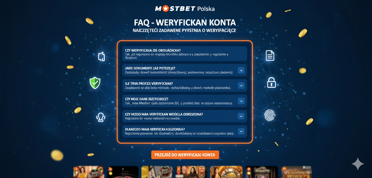 Najczęściej zadawane pytania o weryfikację Mostbet Polska