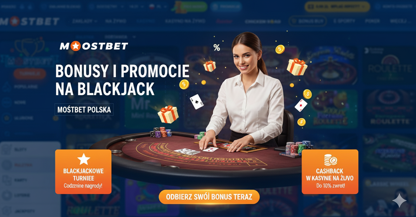 Bonusy i promocje na blackjack w Mostbet Polska