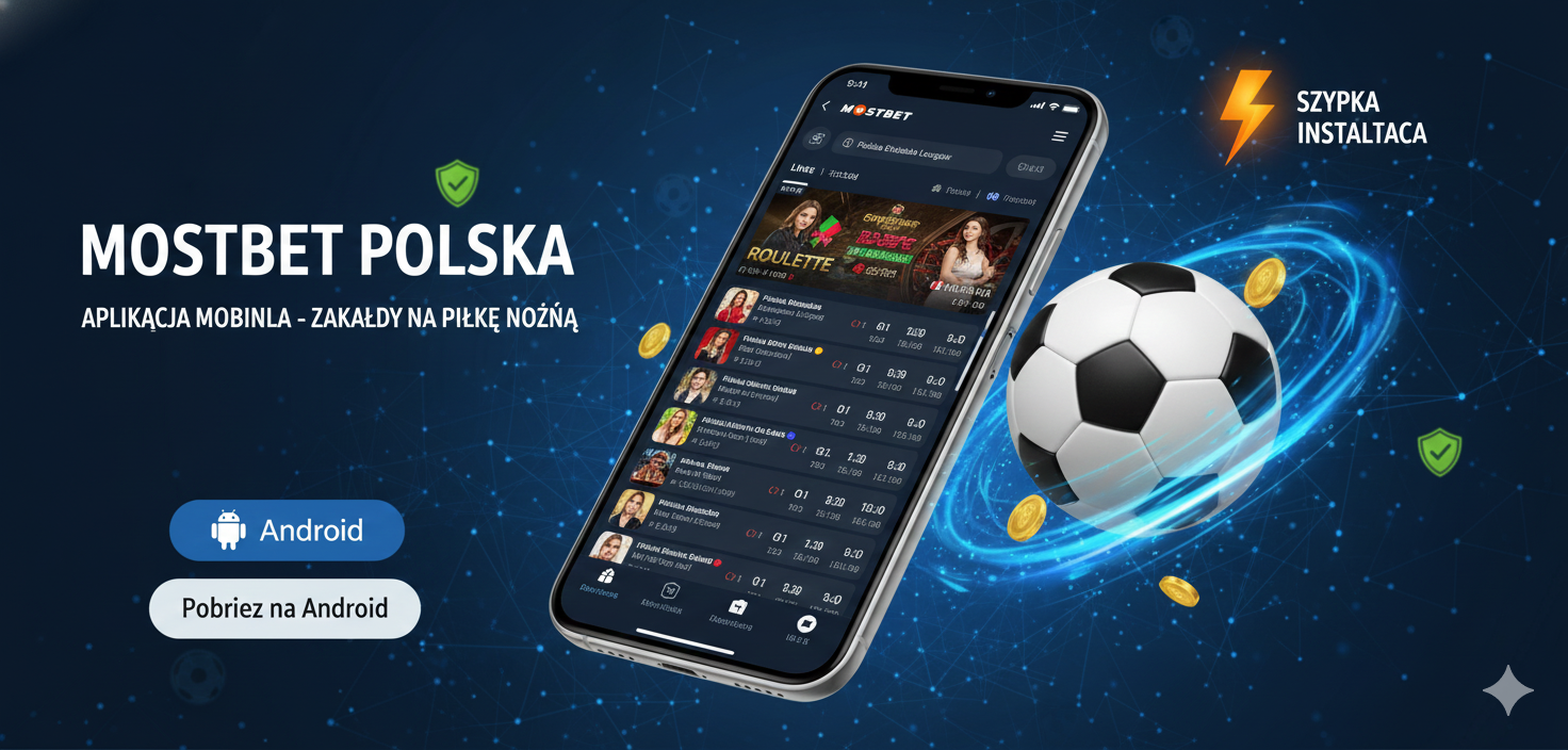 Aplikacja mobilna Mostbet Polska do zakładów na piłkę nożną