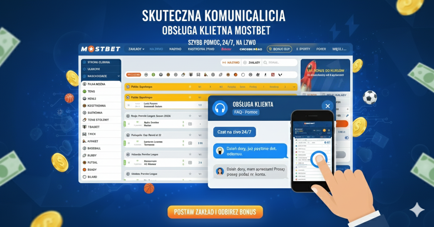 Przykład skutecznej komunikacji użytkownika z obsługą klienta Mostbet