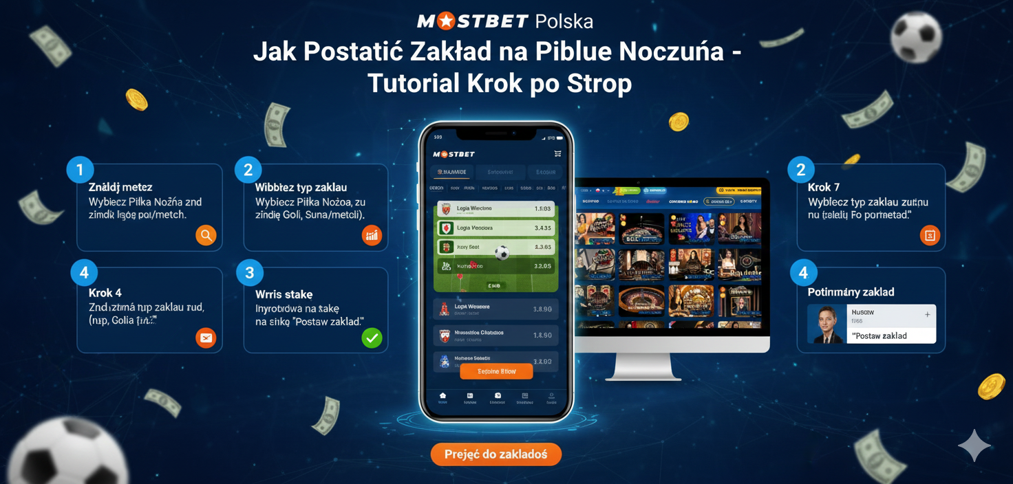 Jak postawić zakład na piłkę nożną w Mostbet Polska - tutorial krok po kroku