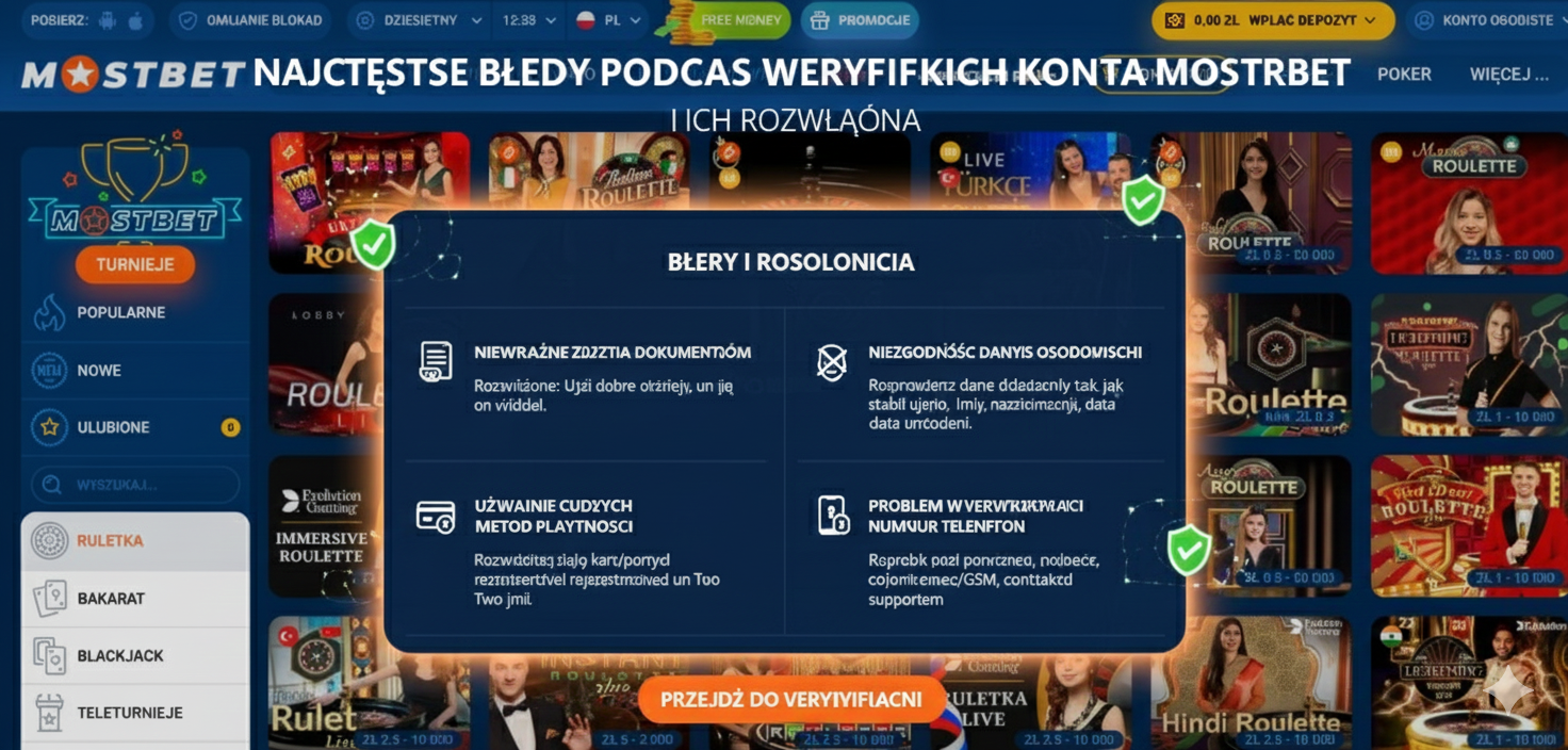 Najczęstsze błędy podczas weryfikacji konta Mostbet i ich rozwiązania