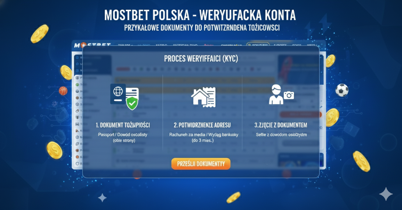 Proces weryfikacji konta w Mostbet Polska - przykładowe dokumenty