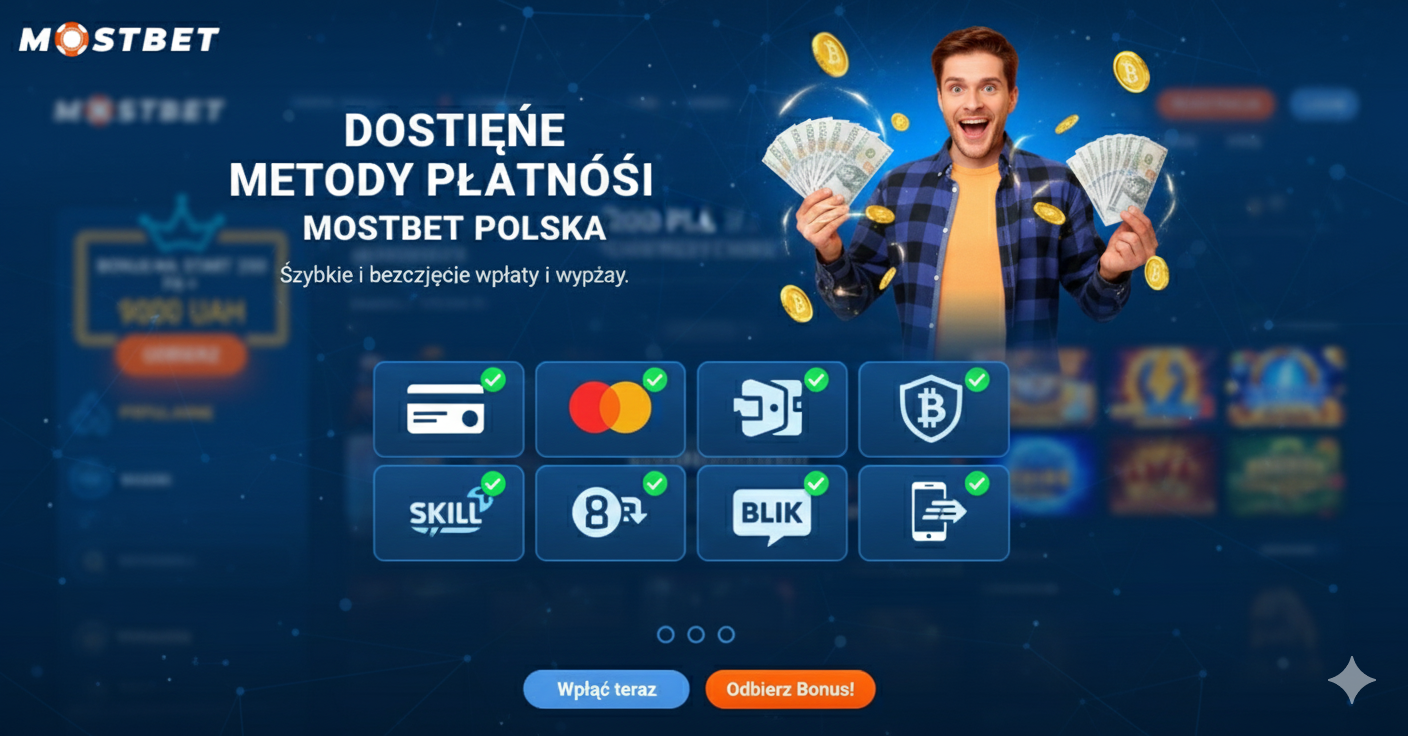 Available payment methods at Mostbet for Polish users