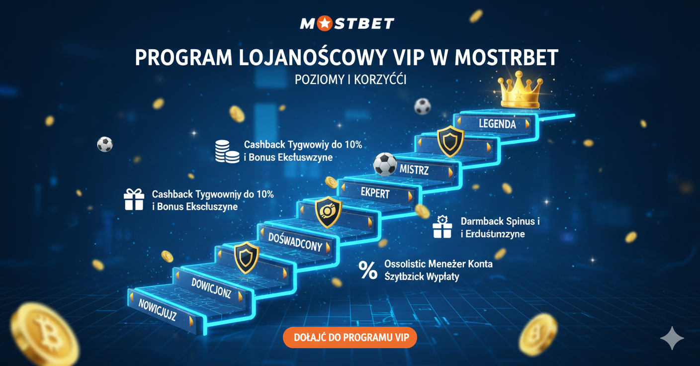 Program lojalnościowy VIP w Mostbet - poziomy i korzyści