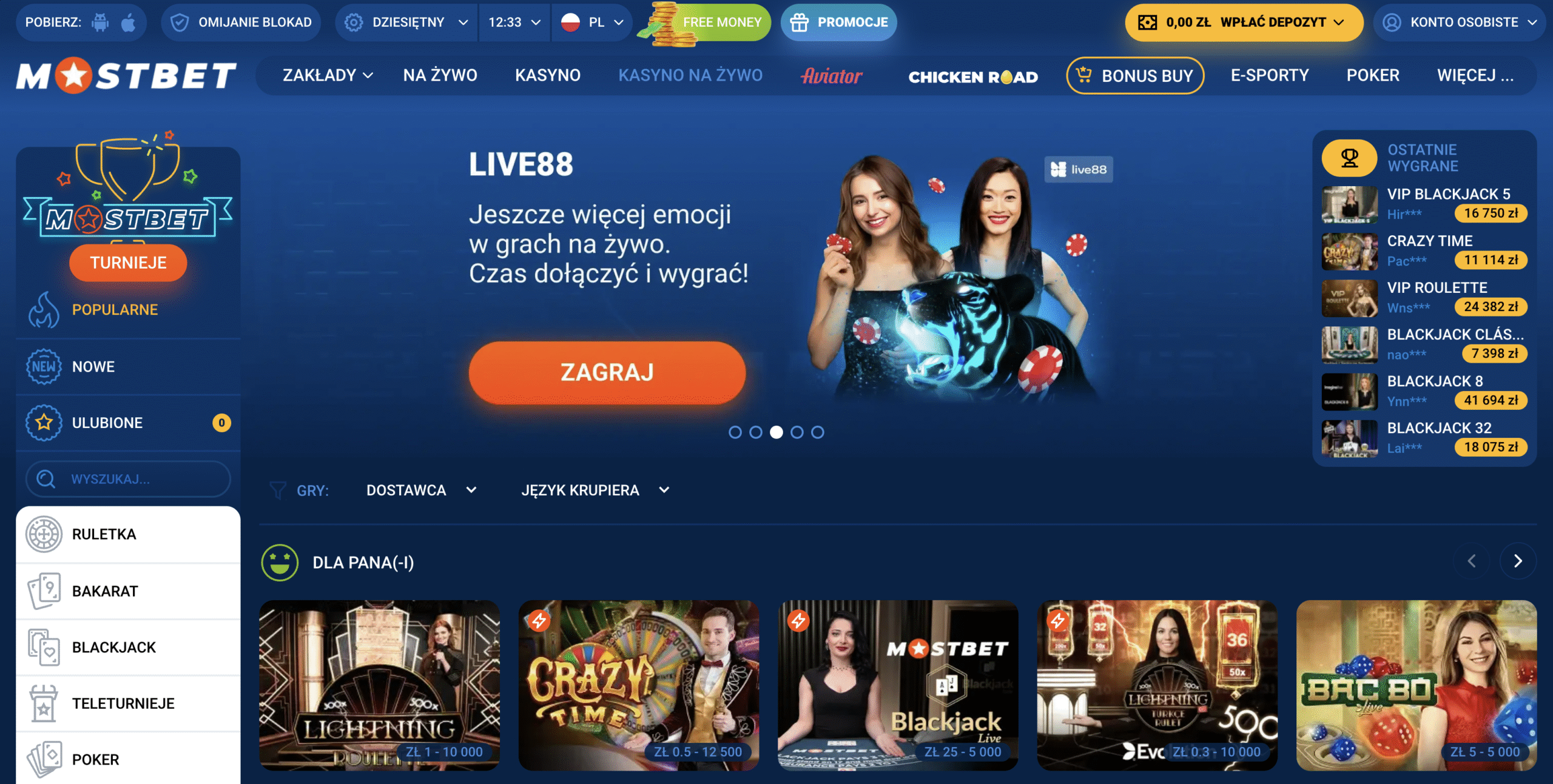 ruletka europejska mostbet polska interfejs gry