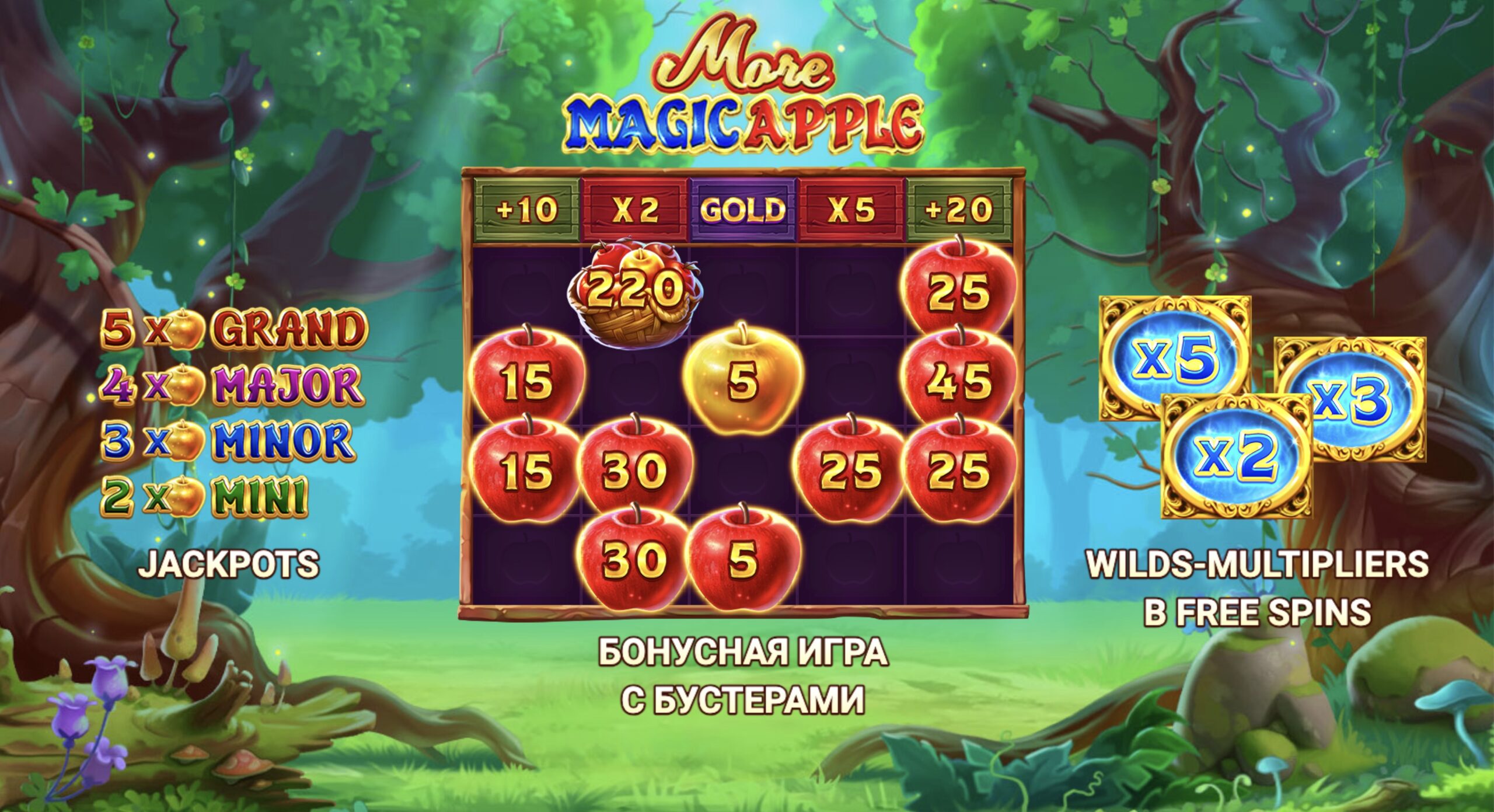 More Magic Apple slot interface from 3 Oaks