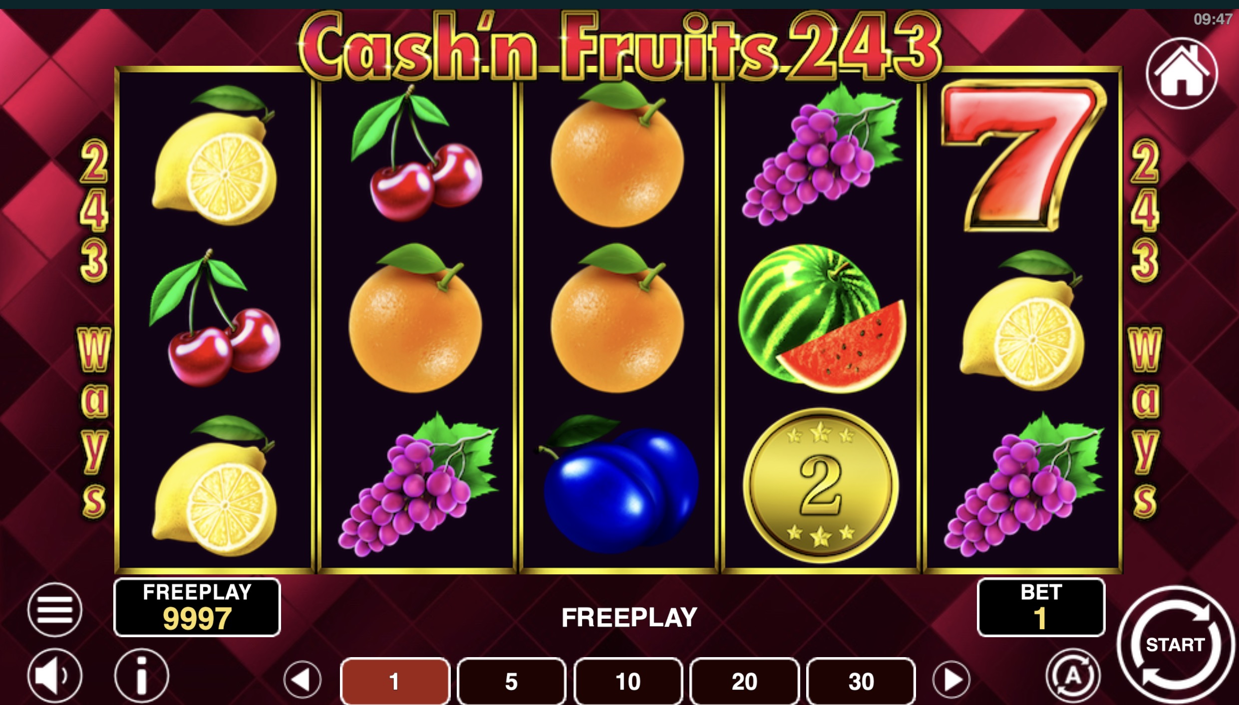 Kryteria wyboru slotu Lucky Cash'n Fruits 243 – profil gracza