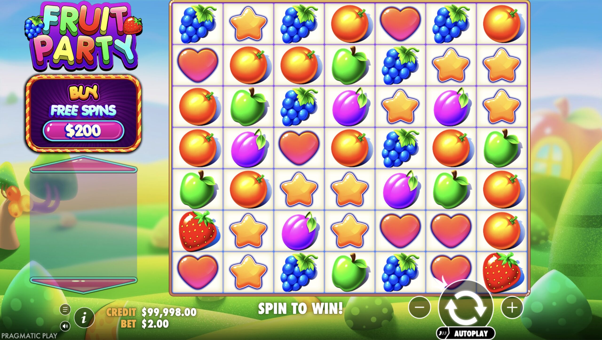 Zarządzanie bankrollem podczas gry w Fruit Party Pragmatic Play